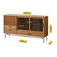 ราคา kyotohaus ตู้เก็บของไม้แบบวินเทจ รุ่น Koten Type A กระจกแก้วใส ขนาด 160*33*86 cm. ไม้เชอร์รี่ (นำเข้า) (10942649)