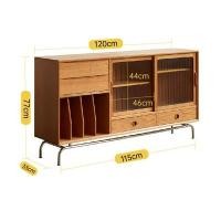 ราคา kyotohaus ตู้เก็บของไม้แบบวินเทจ รุ่น Koten Type B กระจกลอนแก้ว ขนาด 120*33*77 cm. ไม้เชอร์รี่ (นำเข้า) (10942655)
