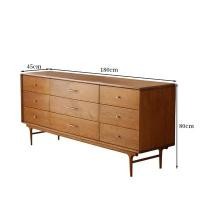 ราคา kyotohaus ตู้ลิ้นชักเก็บของไม้แบบวินเทจ รุ่น Samui ไม้เชอรรี่ (นำเข้า) ขนาด 180*45*80 cm. (10942680)