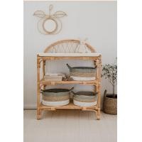 ราคา Mardi Décor ที่เปลี่ยนผ้าอ้อมหวาย พร้อมชั้นวางของ Rattan (10943461)