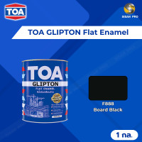 ราคา TOA GLIPTON Flat Enamel ทีโอเอ กลิปตั้น สีน้ำมันเคลือบด้าน ขนาด 1 กล. #F888 ดำด้าน (10944129)
