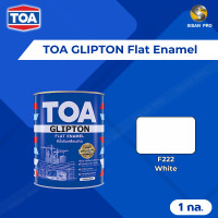 ราคา TOA GLIPTON Flat Enamel ทีโอเอ กลิปตั้น สีน้ำมันเคลือบด้าน ขนาด 1 กล. #F222 ขาวด้าน (10944130)