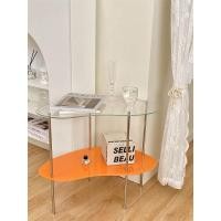 ราคา Betterhome.store : โต๊ะกลาง โต๊ะข้างโซฟา โต๊ะข้างเตียง โต๊ะสไตล์เกาหลี โต๊ะตกแต่งบ้าน โต๊ะข้าง 2 ชั้น สีใส-ส้ม (10935558)
