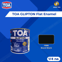 ราคา TOA ทีโอเอ GLIPTON สีเคลือบด้าน 1/4 ก.ล. #F888 ดำด้าน (10944131)