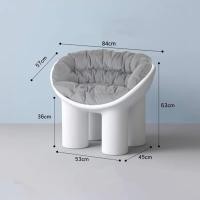 ราคา Betterhome.store : Elephant Chair เก้าอี้อาร์มแชร์ เก้าอี้พักผ่อน เก้าอี้โซฟา สีขาว (10935413)