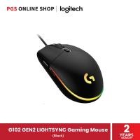 ราคา Logitech G102 GEN2 LIGHTSYNC Gaming Mouse เมาส์เกมมิ่งแบบมีสาย มาพร้อมไฟ RGB Black (10961705)