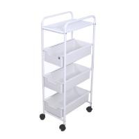 ราคา HOMEST ชั้นวางของเหล็ก ชั้นวางของครัว ชั้นวางของในที่แคบ แบบลิ้นชัก 4 ชั้น พร้อมล้อ ขาว (10940365)