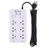 ราคา Toshino ปลั๊กพ่วงรางคู่ SOD (สายยาว 3ม./5ม.) ปลั๊กไฟแถวคู่ป้องกันไฟกระชาก SOD-63 6ช่อง 3เมตร (10951418)