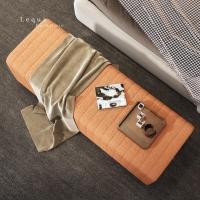 ราคา Lequa Furniture สตูลปลายเตียง ขาสแตนเลส โซฟา สตูล เก้าอี้สตูล โซฟาปลายเตียง จัดส่งฟรี 100cm. (10960227)