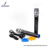 ราคา Sherman ชุดไมโครโฟนไร้สาย UHF รุ่น MIC-441 ดำ 48*22.8*4.6 CM ไมโครโฟนไร้สาย (10964312)