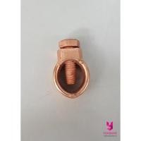 ราคา YOJI ONLINE หัวใจกราวน์โหลด เต็ม ทองแดง แคล้มป์หัวใจทองแดง ground rod clamps ใช้กับสายกับแท่งกราวด์โหลด 5/8" (10964727)