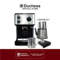 ราคา Duchess CM3000B - เครื่องชงกาแฟสด พร้อม ก้านชง+ถ้วยกรอง1 และ 2ช็อต เครื่องบดCG9100S+CA1 ดำ (10953019)