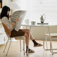 ราคา middle room โต๊ะทำงานกลมสีขาว ASUKA เรียบง่ายสไตล์เกาหลี L77*W77*H75 Cm. (10957847)