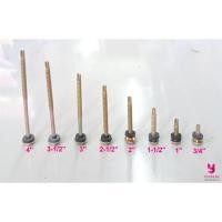 ราคา YOJI ONLINE สกรูปลายสว่าน หัวหกเหลี่ยมแหวนยาง ชุบรุ้ง (ยิงกระเบื้องลอน) (ห่อเล็ก) สกรู ตะปูเกลียวยึดกระเบื้องหลังคา #10-16 x 2-1/2" (10958301)