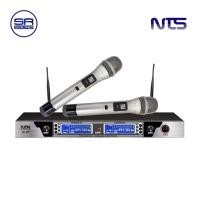ราคา NTS UD-800 ไมโครโฟนไร้สาย ย่าน UHF ปรับความถี่ได้ แบบไมค์ถือคู่ ดำ (10978426)