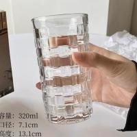 ราคา Pamu Home แก้วใสทรงสูง แก้วน้ำผลไม้ แก้วทรงสี่เหลี่ยม ลายแปลก แบบยาว 320 ml (10983991)