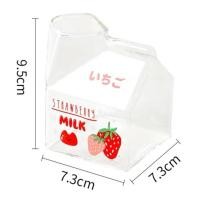 ราคา Pamu Home PP แก้วใส แก้วกล่องนม แก้วทรงกล่องนม แก้วลายน่ารักๆ แก้วเกาหลี แก้วเข้าไมโครเวฟได้ สตรอเบอร์รี่ (10984086)