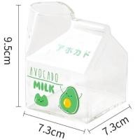 ราคา Pamu Home PP แก้วใส แก้วกล่องนม แก้วทรงกล่องนม แก้วลายน่ารักๆ แก้วเกาหลี แก้วเข้าไมโครเวฟได้ อะโวคาโด้ (10984089)