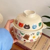 ราคา Pamu Home ถ้วยมาม่า ลายการ์ตูนน่ารัก ถ้วย ชาม มีฝาปิด ถ้วย 2 ชิ้น 1 SET (10986894)