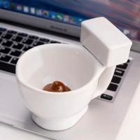 ราคา Pamu Home แก้วโถส้วม แก้วนม แก้วมัค แก้วกาแฟ แก้วชา แก้วเซรามิค ceramic โถส้วมไม่มีฝา (10984001)
