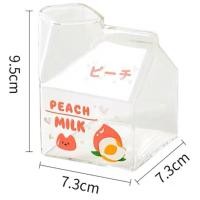 ราคา Pamu Home PP แก้วใส แก้วกล่องนม แก้วทรงกล่องนม แก้วลายน่ารักๆ แก้วเกาหลี แก้วเข้าไมโครเวฟได้ พีช (10984084)