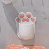 ราคา Pamu Home ซิลิโคนติดผนัง ที่วางของ ที่วางแปรงสีฟัน ติดผนัง ไม่ต้องเจาะ ลายอุ้งมือแมว ขาว (10984112)