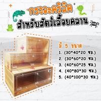 ราคา Hamster Box Thailand กรงงู กรงสัตว์เลื้อยคลาน กล่องเลี้ยงงู ตู้อะคริลิคสัตว์เลี้ยง ตู้งู 30x40x20 cm ไม่เพิ่มถาด (10969545)