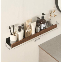 ราคา Kitchenhouse.B ชั้นวางของติดผนังขอบไม้วอลนัท แบบ 1 ชั้น ขนาด 60 cm. (10992061)