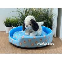 ราคา Mahjeb เบาะนอนสุนัขและแมว ฟองน้ำ ทรงกลม #4 น้ำหนักไม่เกิน 15 กก. หมาฟ้า (10988282)