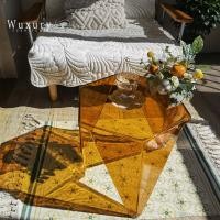 ราคา Wuxury Furniture โต๊ะกลาง อะคริลิคใส โต๊ะข้างโซฟา สไตล์โมเดิร์น โต๊ะกาแฟ โต๊ะน้ำชา ส้ม (10997577)