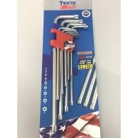 ราคา YOJI ONLINE กุญแจหกเหลี่ยม ปะแจตัวเอล หกเหลี่ยม มิล / หุน 9 ตัว/ชุด ชุดประแจหกเหลี่ยม Texas Bull มิล หัวดาว (10964126)