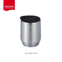 ราคา Hario แก้วเก็บความเย็น แก้วมัค Stainless Steel Mug MIOLOVE (246 247 248) Black (246) (10972955)