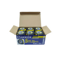 ราคา STANNOX ตลับเมตร 5 เมตร หุ้มยาง (กล่องละ 1 โหล) 5 เมตร ตลับเมตร STANNOX (10973282)