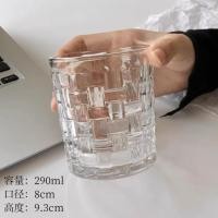 ราคา Pamu Home แก้วใสทรงสูง แก้วน้ำผลไม้ แก้วทรงสี่เหลี่ยม ลายแปลก แบบสั้่น 290 ml (10983990)