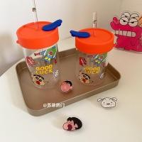 ราคา Pamu Home แก้วชินจัง Crayon Shin-chan แก้วนม แก้วมัค แก้วกาแฟ แก้วคริสตัล มีฝา+หลอด 500 ML (10984019)