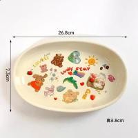 ราคา Pamu Home เซต Lucky Star ลายน่ารัก ชาม ถ้วย แก้ว เข้าไมโครเวฟได้ จานวงรี (10986871)