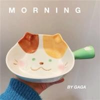 ราคา Pamu Home ถ้วยมาม่า ถ้วย ชาม เซรามิค เซตอุปกรณ์บนโต๊ะอาหาร ชาม แมวสามสี (10986921)