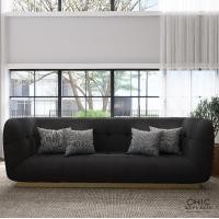 ราคา Chic Republic โซฟา 3 ที่นั่ง รุ่น VIVO3 เทาเข้ม fabric 230 (10992758)