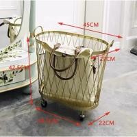 ราคา INTERY ตะกร้าใส่ผ้า ตะกร้าใส่ผ้าสีทอง ที่ใส่ของเบ็ดเตล็ด CT111D046 ZEITAKU 11 (10995685)