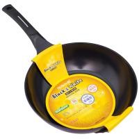 ราคา Getzhop กระทะเคลือบเทฟล่อนก้นลึก Black & White ขนาด 30 cm. สีม่วง (10978080)