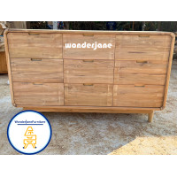ราคา Wonderjane furniture ชั้นวางทีวีไม้สัก รุ่น 02 ไม้สัก กลาง มินิมอลไม้สัก (10979207)