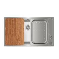 ราคา [0% 10 เดือน] (TEKA) อ่างล้างจานสแตนเลสชนิดติดตั้งบนเคาน์เตอร์ท็อป 1 หลุม Bahia 1B PLUS เงิน (10984313)