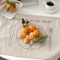 ราคา Pamu Home ผ้ารองจาน Have a nice meal ที่รองจาน แผ่นรองจาน ลายน่ารัก Size (10984659)