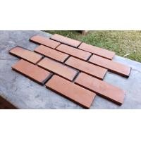 ราคา ส.สงขลา อิฐแปะผนัง กระเบื้องแปะผนังดินเผาแท้ 6.5x20x1 cm. อิฐแปะผนังสีธรรมชาติ สินค้าคละสี (10985660)