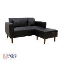 ราคา Livinghome Furniture โซฟา L-Shape 2 ที่นั่ง รุ่น SNOW-M พร้อมสตูลเก็บของ ฟรี! หมอนอิง สีดำ หนังสังเคราะห์ กรุงเทพฯ และ ปริมณฑล (11006023)