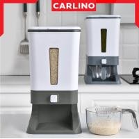 ราคา MR.CARLINO : 12KG Auto Rice Dispenser ถังใส่ข้าวสาร ธัญพืช ระบบปุ่มกด ถังเก็บข้าวสาร กล่องเก็บข้าวสาร พร้อมถ้วยตวง 12kg สีเทา (11006294)