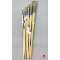 ราคา YOJI ONLINE ภู่กัน พู่กัน แปรงทาสี ปากแบน ขนขาว สง่ามะยุระ มีครบทุกเบอร์ #16 (11007100)