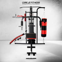 ราคา CORE-FITNEES Home Gym โฮมยิม ฟิตเนส 3 สถานี เล่นครบ ประกอบได้เอง เหล็กหนา Commercial (รับประกัน 7 ปี) Basic Set (11008409)