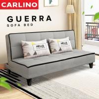 ราคา CARLINO โซฟาอเนกประสงค์ปรับได้3ระดับ นั่ง เอน นอน Guerra Multifunctional Sofa Bed 2IN1 140 สีเทา velvet (10978209)