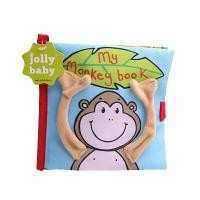 ราคา iamflashcards หนังสือผ้า เปิดปิดได้ สีสันสดใส สีเสียงก๊อบแก๊บ มีTexture TOYFB2 Monkey (11012063)